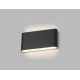 LED2 - Aplique exterior LED FLAT 2xLED/6W/230V antracita IP54
