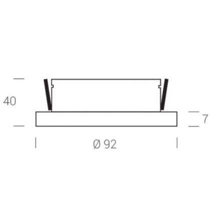 LED2 - Foco de techo LED empotrable STATIC LED/7W/230V IP44