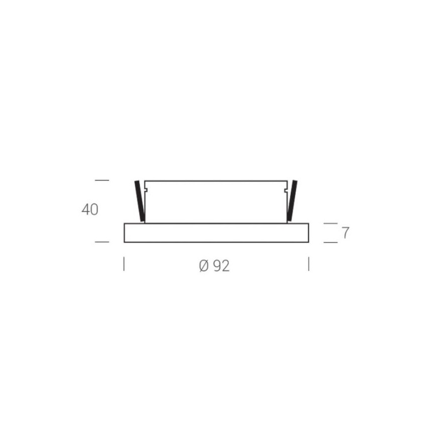 LED2 - Foco de techo LED empotrable STATIC LED/7W/230V IP44