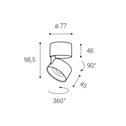 LED2 - Foco LED regulable KLIP ON LED/11W/230V