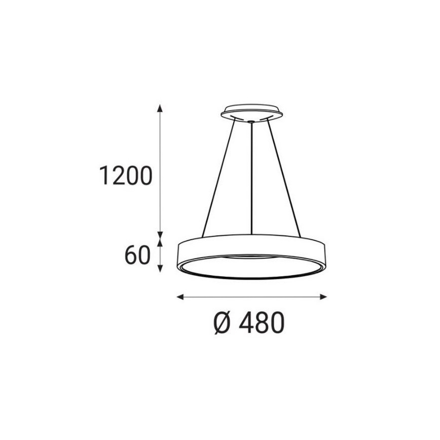LED2 - Lámpara de araña de cable LED BELLA LED/40W/230V 3000/4000K blanco