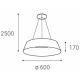 LED2 - Lámpara de araña de cable LED KATY LED/60W/230V 3000/4000K negro