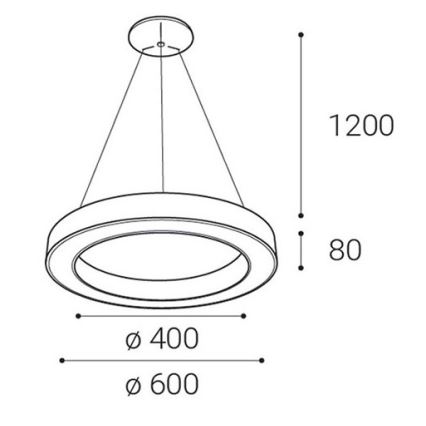 LED2 - Lámpara de araña LED regulable con cable SATURN LED/50W/230V 3000K/4000K negro