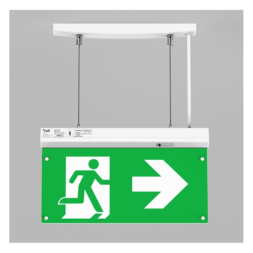LED2 - Lámpara de emergencia LED SAFE ALL/2W/3,6V 6000K IP40