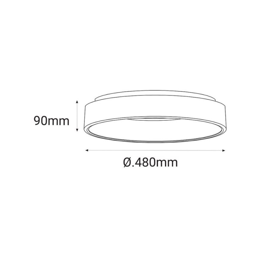 LED2 - Lámpara de techo LED BELLA LED/40W/230V 3000/4000K blanco