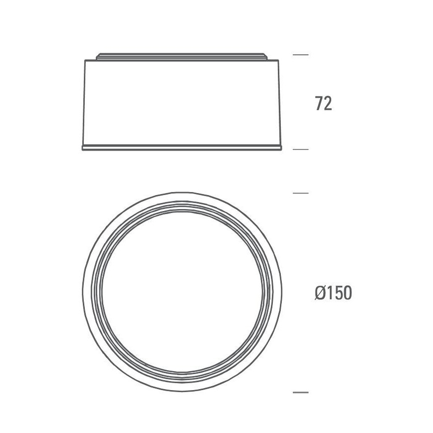 LED2 - Lámpara de techo LED BUTTON LED/17W/230V plateado