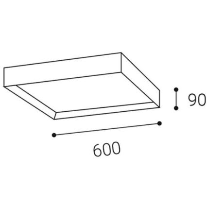 LED2 - Lámpara de techo LED MILO LED/60W/230V blanco 3000/4000K