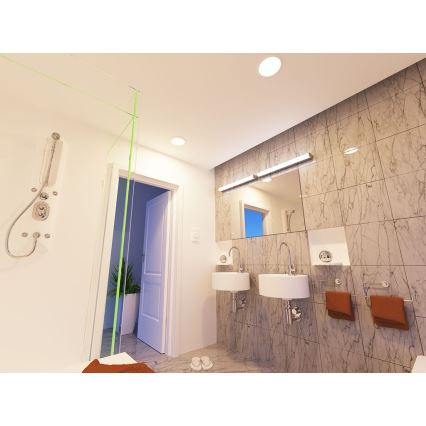 LED2 - Lámpara empotrable de baño LED SLIM LED/10W/230V IP43 CRI 90