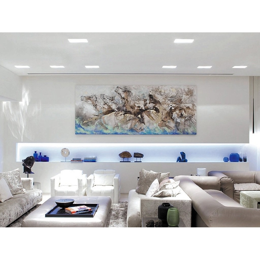 LED2 - Lámpara empotrada LED para baños SLIM LED/10W/230V IP43 CRI 90