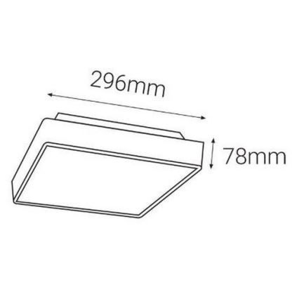 LED2 - Luminaria LED de exterior con sensor SOLO LED/16W/230V 3000/4000/6500K IP65