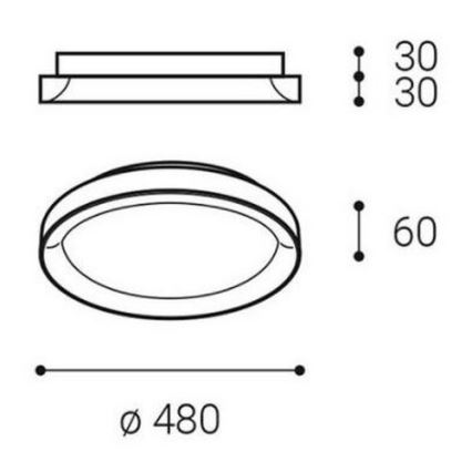 LED2 - Plafón LED BELLA SLIM LED/38W/230V 3000/4000K blanco