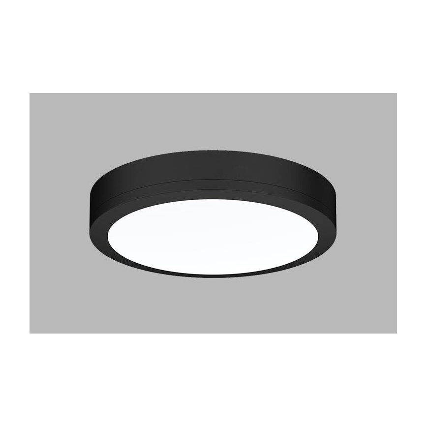 LED2 - Plafón LED de exterior con sensor KERY LED/18W/230V IP65 negro