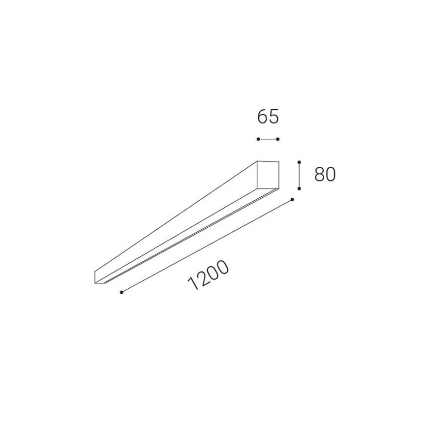 LED2 - Plafón LED de superficie LINO LED/30W/230V 3000/3500/4000K negro