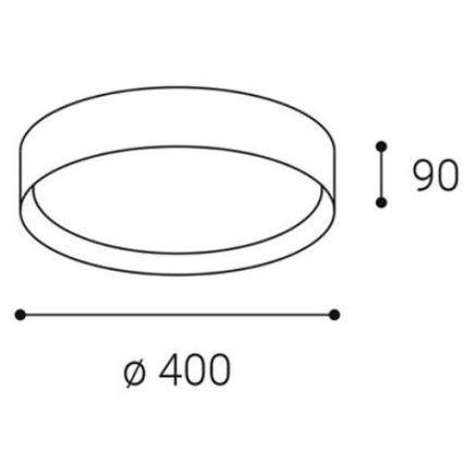 LED2 - Plafón LED MILA LED/30W/230V 3000/4000K