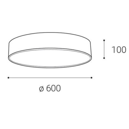 LED2 - Plafón LED MONO LED/60W/230V 3000/4000K blanco