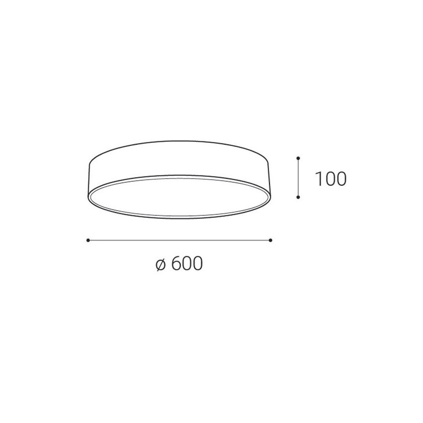 LED2 - Plafón LED MONO LED/60W/230V 3000/4000K blanco