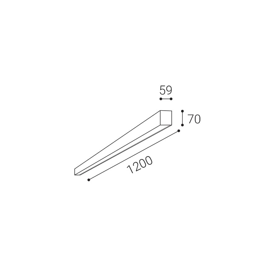 LED2 - Plafón LED NOLI LED/40W/230V 3000K/3500K/4000K blanco