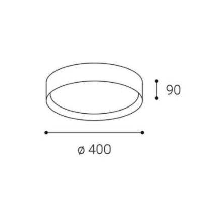 LED2 - Plafón LED regulable MILA LED/30W/230V