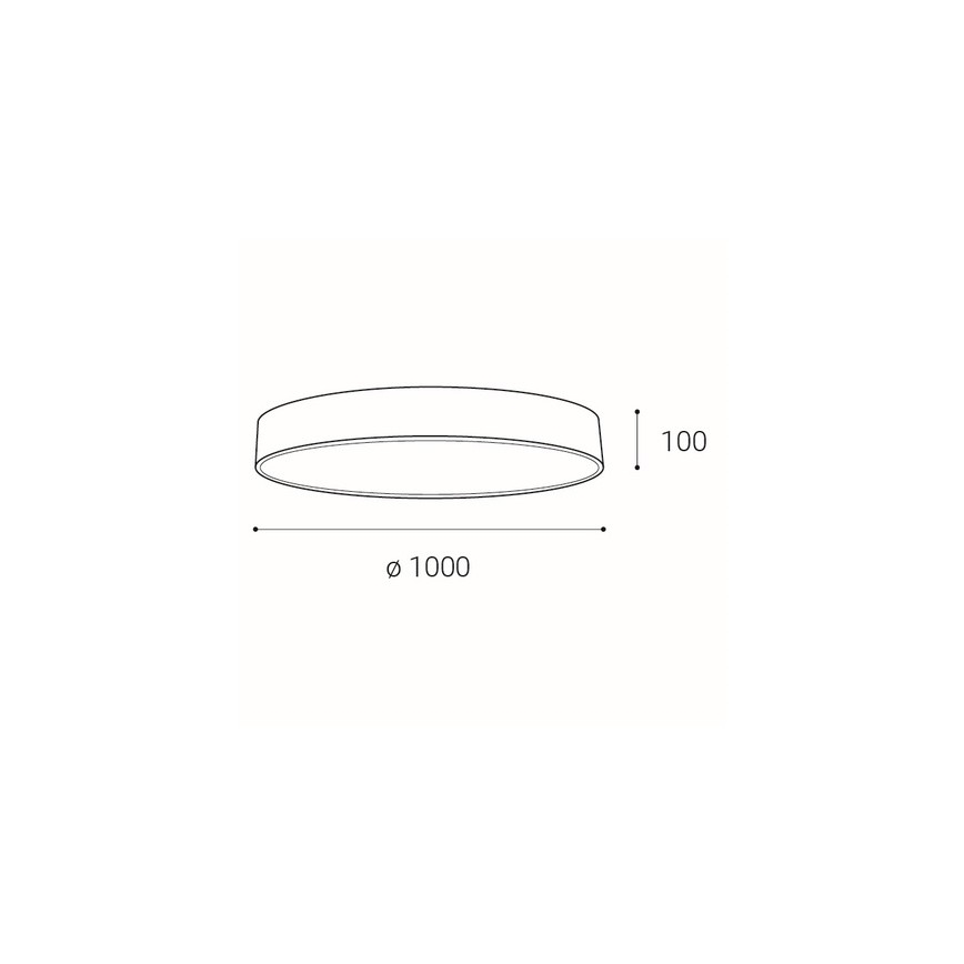 LED2 - Plafón LED Regulable MONO LED/153W/230V 3000K/4000K blanco