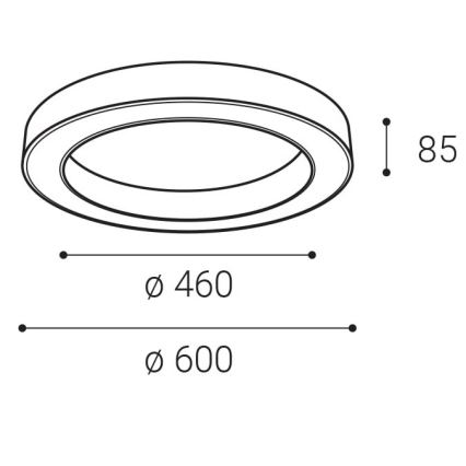 LED2 - Plafón LED regulable SATURN LED/50W/230V 3000K/4000K blanco