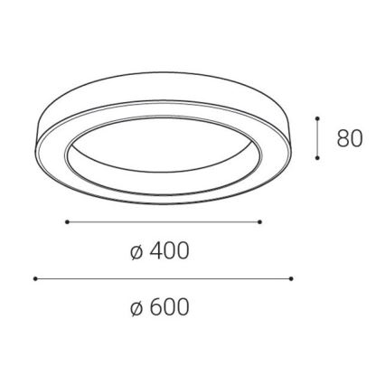 LED2 - Plafón LED regulable SATURN LED/50W/230V 3000K/4000K negro