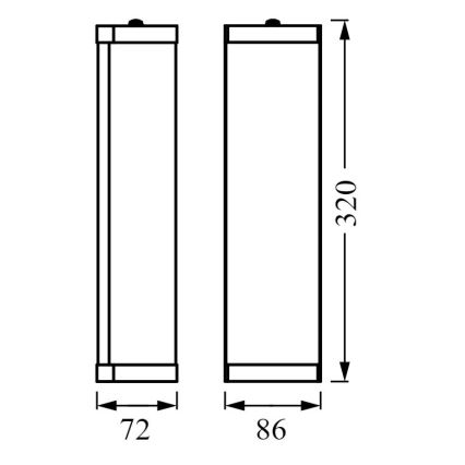 Ledvance - Aplique de baño BATHROOM CLASSIC 2xE14/12W/230V IP44