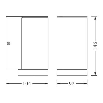 Ledvance - Aplique de exterior BEAM 1xGU10/35W/230V IP44