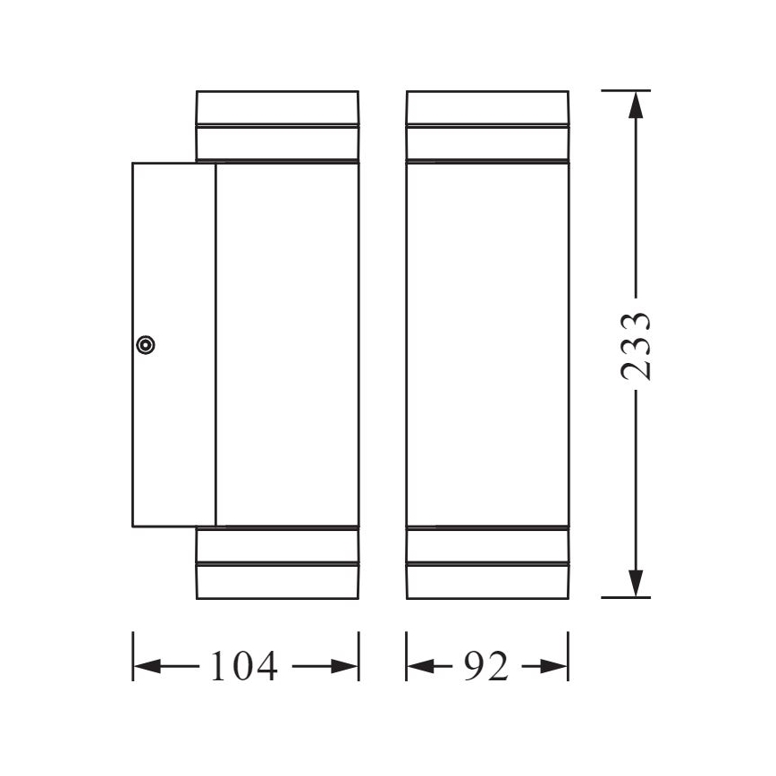 Ledvance - Aplique de exterior BEAM 2xGU10/35W/230V IP44