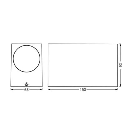 Ledvance - Aplique de exterior ENDURA CLASSIC 2xGU10/35W/230V IP44