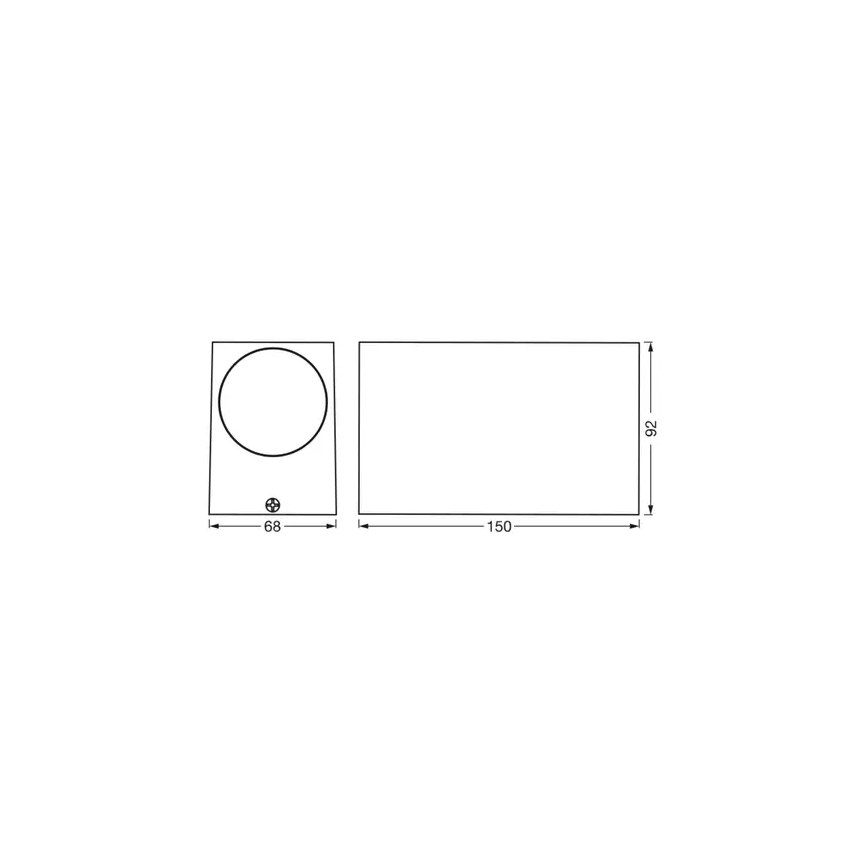 Ledvance - Aplique de exterior ENDURA CLASSIC 2xGU10/35W/230V IP44