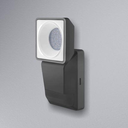 Ledvance - Aplique de exterior LED con sensor SPOT LED/8W/230V IP55 negro