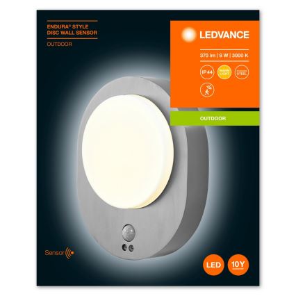 Ledvance - Aplique de exterior LED DISC LED/8W/230V IP44