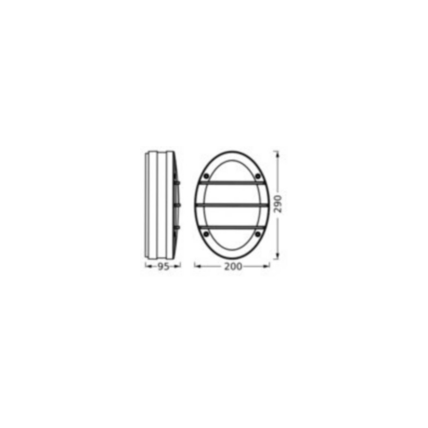 Ledvance - Aplique de exterior ORBICK 2xE27/18W/230V IP65