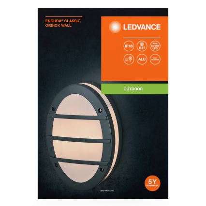 Ledvance - Aplique de exterior ORBICK 2xE27/18W/230V IP65