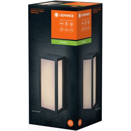 Ledvance - Aplique de exterior RADO 1xE27/18W/230V IP65