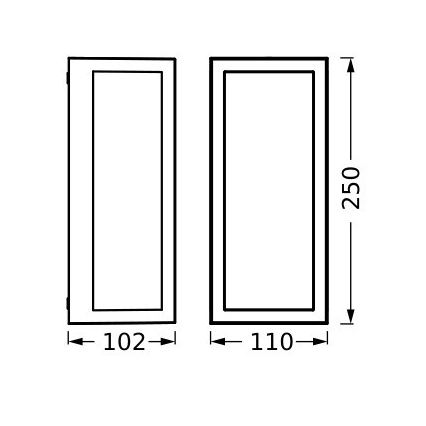 Ledvance - Aplique de exterior RADO 1xE27/18W/230V IP65