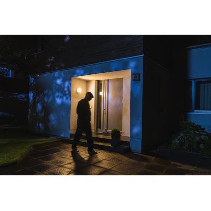 Ledvance - Aplique LED de exterior con sensor y cámara SMART + LED/15W/230V Wi-Fi IP44