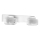 Ledvance - Aplique LED de baño ORBIS FLAME 2xLED/5,5W/230V 3000/4000K IP44 blanco