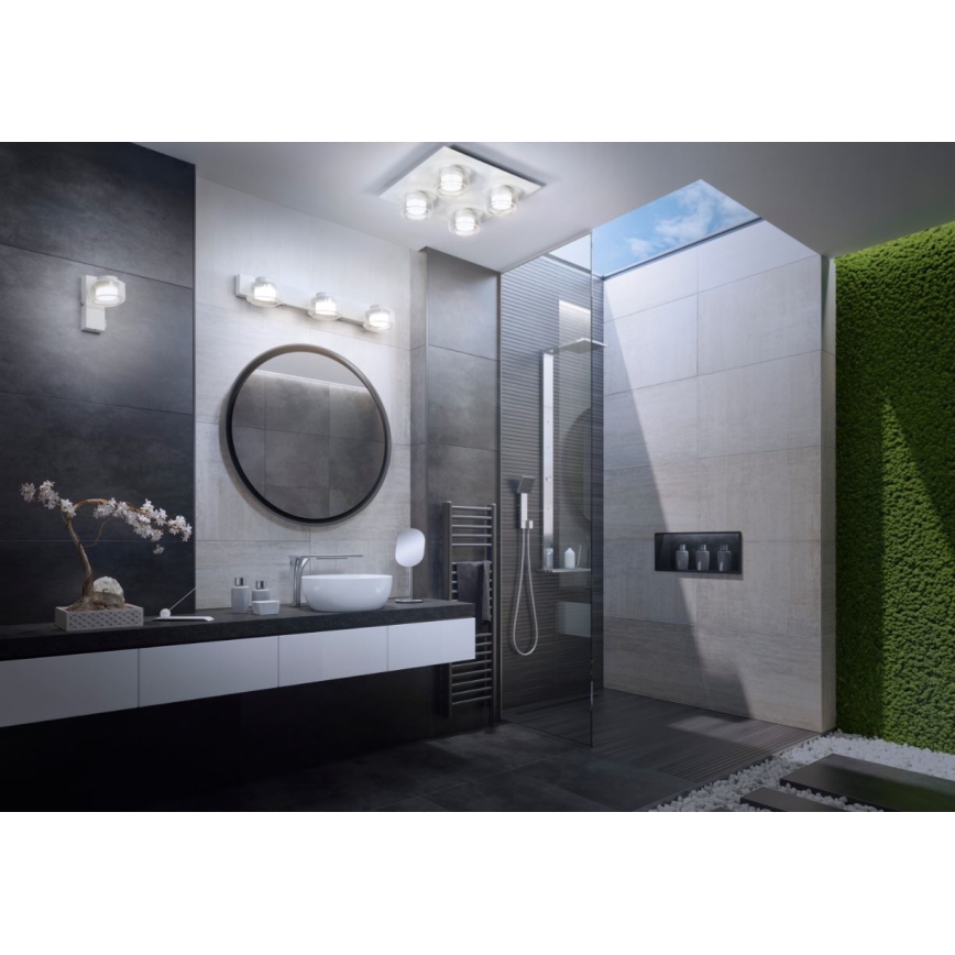Ledvance - Aplique LED de baño ORBIS FLAME 2xLED/5,5W/230V 3000/4000K IP44 blanco