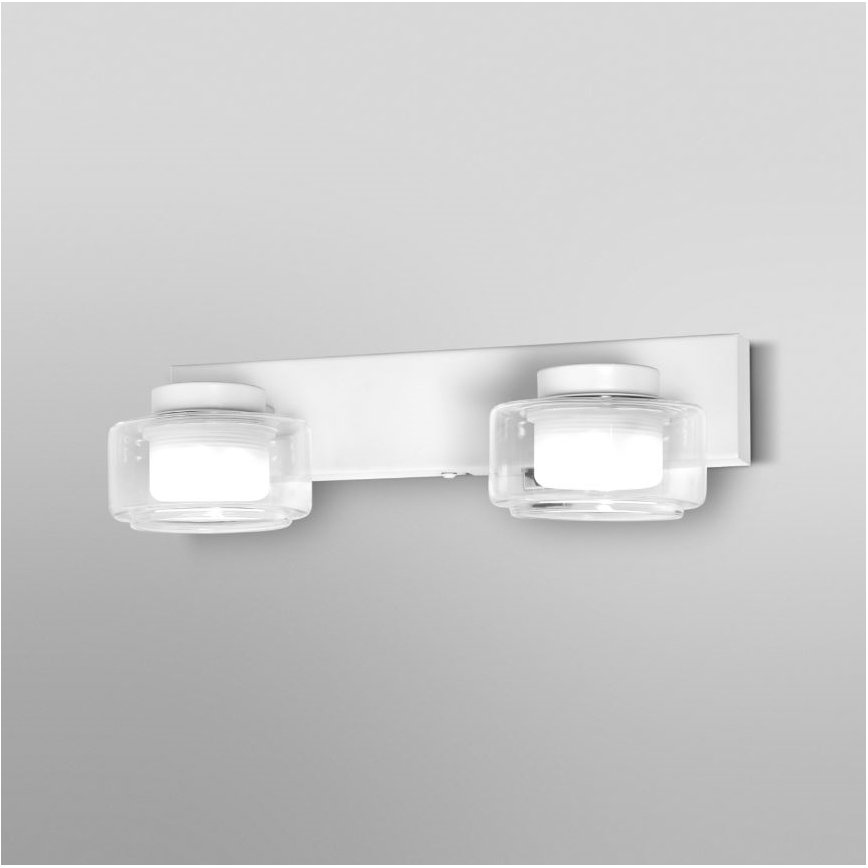 Ledvance - Aplique LED de baño ORBIS FLAME 2xLED/5,5W/230V 3000/4000K IP44 blanco