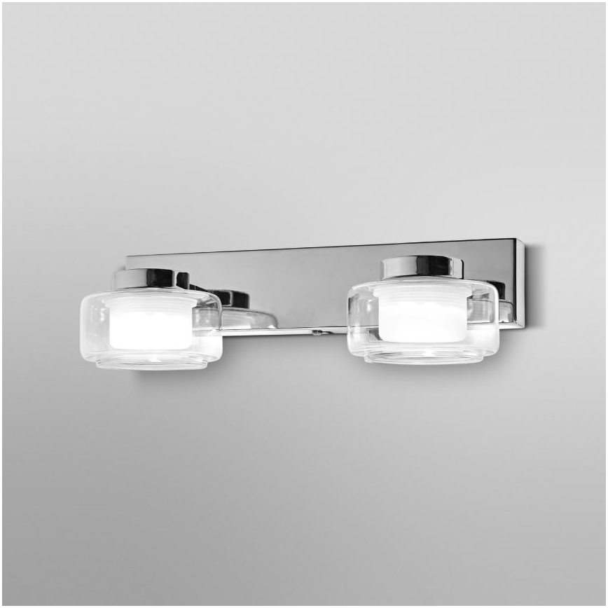 Ledvance - Aplique LED de baño ORBIS FLAME 2xLED/5,5W/230V 3000/4000K IP44 cromo