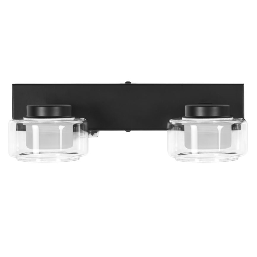 Ledvance - Aplique LED de baño ORBIS FLAME 2xLED/5,5W/230V 3000/4000K IP44 negro