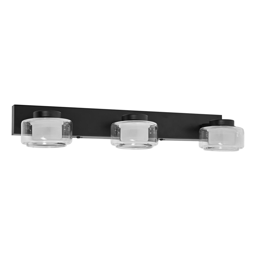 Ledvance - Aplique LED de baño ORBIS FLAME 3xLED/5,5W/230V 3000/4000K IP44 negro