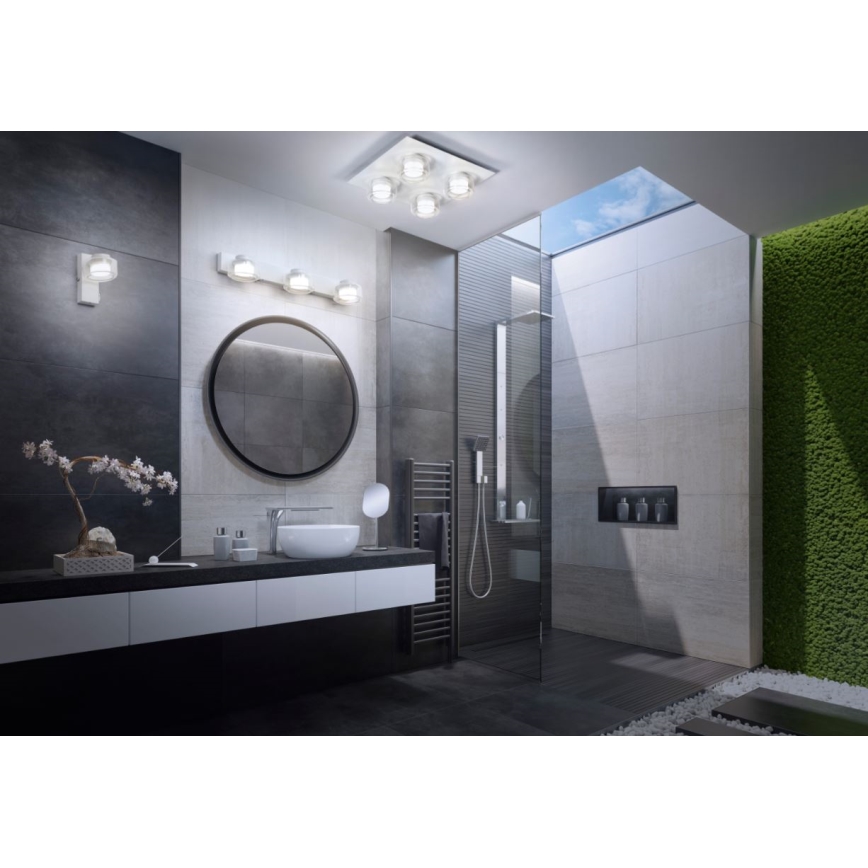 Ledvance - Aplique LED de baño ORBIS FLAME 3xLED/5,5W/230V 3000/4000K IP44 blanco
