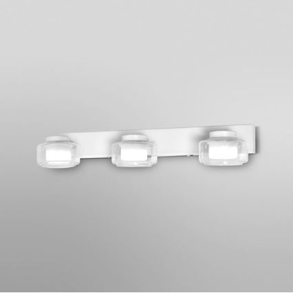 Ledvance - Aplique LED de baño ORBIS FLAME 3xLED/5,5W/230V 3000/4000K IP44 blanco