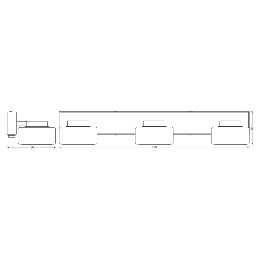 Ledvance - Aplique LED de baño ORBIS FLAME 3xLED/5,5W/230V 3000/4000K IP44 blanco