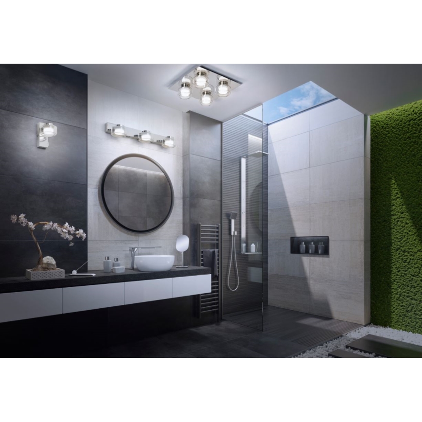Ledvance - Aplique LED de baño ORBIS FLAME 3xLED/5,5W/230V IP44 cromo