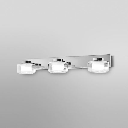 Ledvance - Aplique LED de baño ORBIS FLAME 3xLED/5,5W/230V IP44 cromo