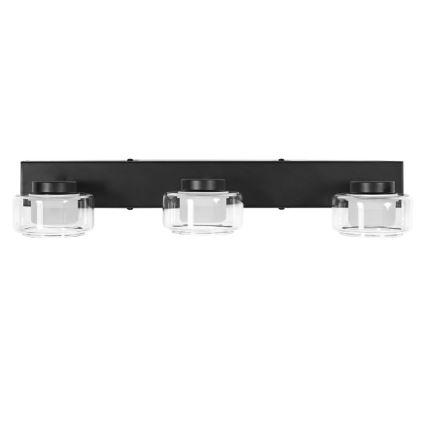 Ledvance - Aplique LED de baño ORBIS FLAME 3xLED/5,5W/230V 3000/4000K IP44 negro