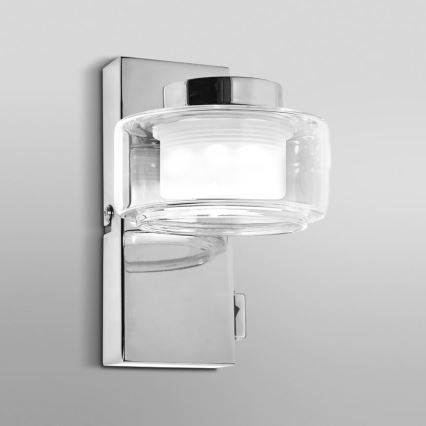 Ledvance - Aplique LED de baño ORBIS FLAME LED/5,5W/230V 3000/4000K IP44 cromo